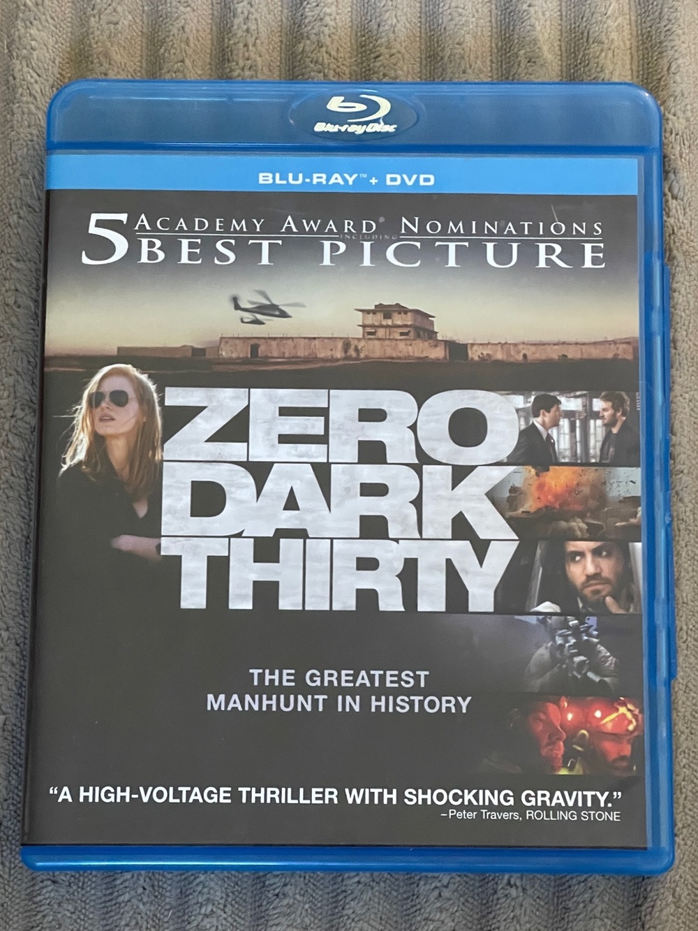 Zero Dark Thirty Blu-ray DVD 2013 Jessica Chastain Chris Pratt Action Drama
